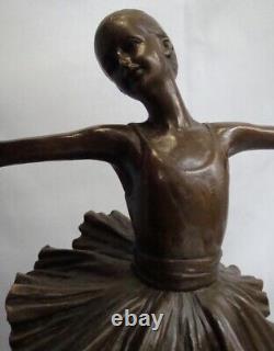 Statue Sculpture Classical Dancer Opera Style Art Deco Style Art Nouveau Bronze