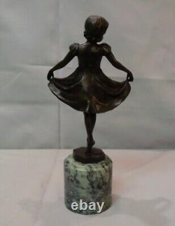 Statue Sculpture Classical Dancer Opera Style Art Deco Style Art Nouveau Bronze