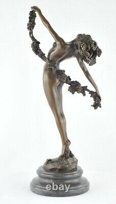 Statue Sculpture Dancer Nue Sexy Style Art Deco Style Art Nouveau Bronze Massi