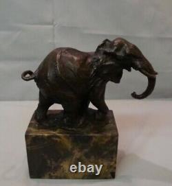 Statue Sculpture Elephant Animalier Style Art Deco Style Art Nouveau Bronze Mass