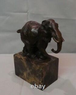 Statue Sculpture Elephant Animalier Style Art Deco Style Art Nouveau Bronze Mass