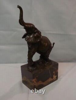 Statue Sculpture Elephant Animalier Style Art Deco Style Art Nouveau Bronze Mass