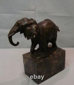 Statue Sculpture Elephant Animalier Style Art Deco Style Art Nouveau Bronze Mass