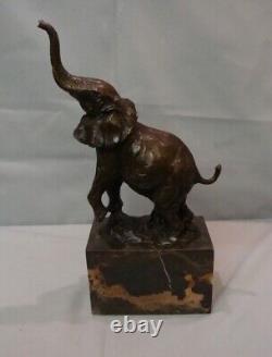 Statue Sculpture Elephant Animalier Style Art Deco Style Art Nouveau Bronze Mass