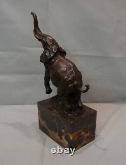 Statue Sculpture Elephant Animalier Style Art Deco Style Art Nouveau Bronze Mass