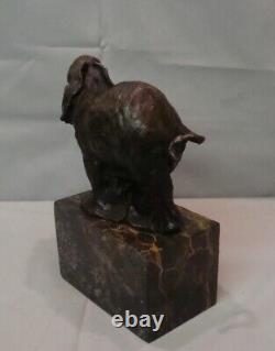 Statue Sculpture Elephant Animalier Style Art Deco Style Art Nouveau Bronze Mass