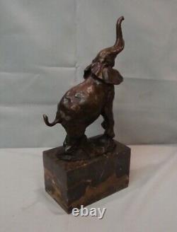 Statue Sculpture Elephant Animalier Style Art Deco Style Art Nouveau Bronze Mass