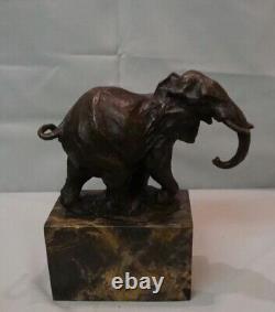 Statue Sculpture Elephant Animalier Style Art Deco Style Art Nouveau Bronze Mass