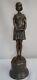 Statue Sculpture Girl Innocence Art Deco Style Art Nouveau Solid Bronze