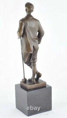 Statue Sculpture Golfer Golf Style Art Deco Style Art Nouveau Solid Bronze Sig