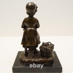 Statue Sculpture Grape Wine Girl Harvest Art Deco Art Nouveau Style