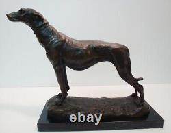 Statue Sculpture Greyhound Animal Hunting Art Deco Style Art Nouveau