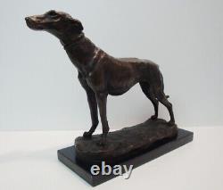 Statue Sculpture Greyhound Animal Hunting Art Deco Style Art Nouveau