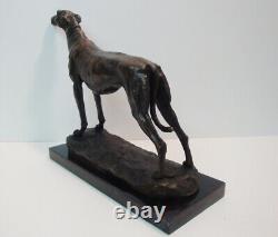 Statue Sculpture Greyhound Animal Hunting Art Deco Style Art Nouveau