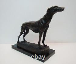 Statue Sculpture Greyhound Animal Hunting Art Deco Style Art Nouveau