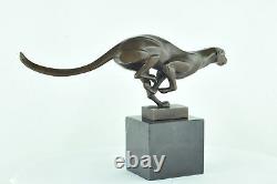 Statue Sculpture Guepard Animal Style Art Deco Style Art Nouveau Bronze Massi