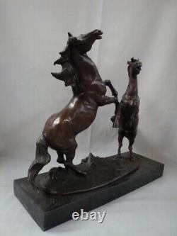 Statue Sculpture Horse Animal Style Art Deco Style Art Nouveau Solid Bronze