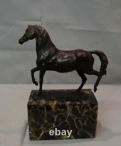 Statue Sculpture Horse Animal Style Art Deco Style Art Nouveau Solid Bronze