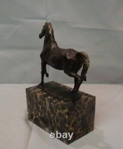 Statue Sculpture Horse Animal Style Art Deco Style Art Nouveau Solid Bronze