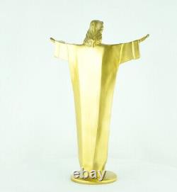 Statue Sculpture Jesus Christ Art Deco Art Nouveau Massive Bronze