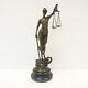 Statue Sculpture Justice Themis Art Deco Style Art Nouveau Solid Bronze