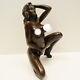 Statue Sculpture Lady Sexy Pin-up Style Art Deco Style Art Nouveau Bronze