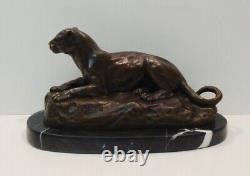 Statue Sculpture Lion Lioness Animal Style Art Deco Style Art Nouveau Bronze