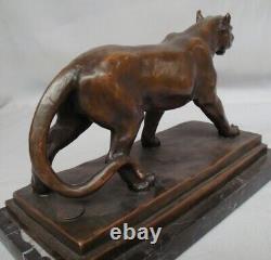 Statue Sculpture Lion Lioness Animal Style Art Deco Style Art Nouveau Bronze m