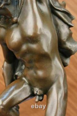 Statue Sculpture Mercury Art Deco Style Art New Style Bronze Signed Decor