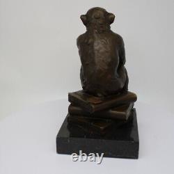 Statue Sculpture Monkey Animalier Style Art Deco Style Art Nouveau Solid Bronze