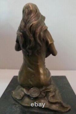 Statue Sculpture Mother Child Mary Jesus Christ Art Deco Style Art Nouveau