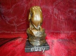 Statue Sculpture Naked Young Lady Sexy Style Art Deco Art Nouveau Bronze