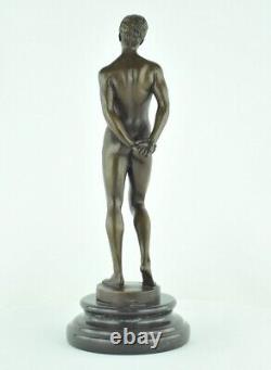 Statue Sculpture Nude Athlete Sexy Style Art Deco Style Art New Solid Bronze