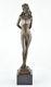 Statue Sculpture Nude Dancer Sexy Style Art Deco Style Art Nouveau Solid Bronze