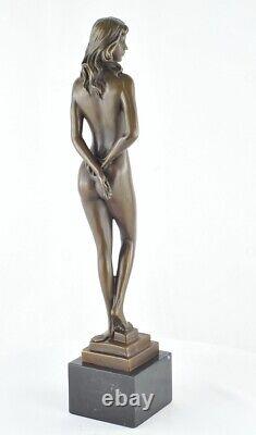 Statue Sculpture Nude Dancer Sexy Style Art Deco Style Art Nouveau Solid Bronze