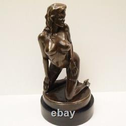 Statue Sculpture Nude Lady Sexy Pin-up Style Art Deco Style Art Nouveau Bro