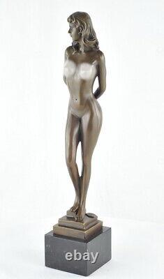 Statue Sculpture Nude Sexy Dancer Art Deco Style Art Nouveau Bronze Massi