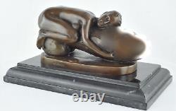 Statue Sculpture Nymph Sexy Style Art Deco Style Art Nouveau Solid Bronze Sign