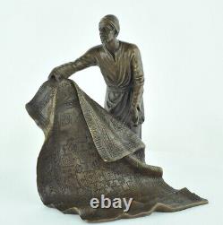 Statue Sculpture Oriental Carpet Merchant Art Deco Style Art Nouveau Style Bro