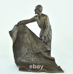 Statue Sculpture Oriental Carpet Merchant Art Deco Style Art Nouveau Style Bro