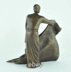 Statue Sculpture Oriental Carpet Merchant Art Deco Style Art Nouveau Style Bro