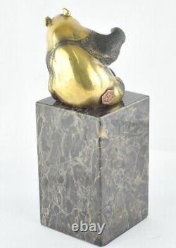 Statue Sculpture Panda Animalier Style Art Deco Style Art Nouveau Solid Bronze