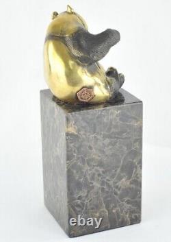 Statue Sculpture Panda Animalier Style Art Deco Style Art Nouveau Solid Bronze