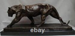 Statue Sculpture Panther Animal Style Art Deco Style Art Nouveau Bronze Mass