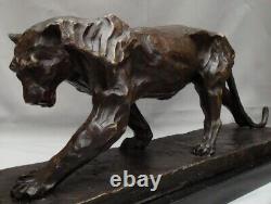 Statue Sculpture Panther Animal Style Art Deco Style Art Nouveau Bronze Mass