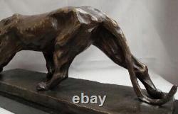 Statue Sculpture Panther Animal Style Art Deco Style Art Nouveau Bronze Mass