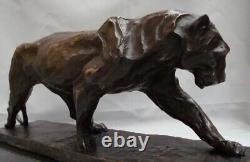 Statue Sculpture Panther Animal Style Art Deco Style Art Nouveau Bronze Mass