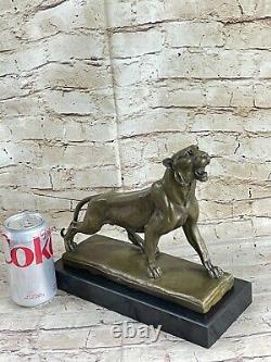 Statue Sculpture Panther Faun Art Deco Style Art Nouveau Style Bronze Figurine