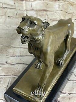 Statue Sculpture Panther Faun Art Deco Style Art Nouveau Style Bronze Figurine