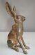 Statue Sculpture Rabbit Hare Animal Hunting Art Deco Art Nouveau Style